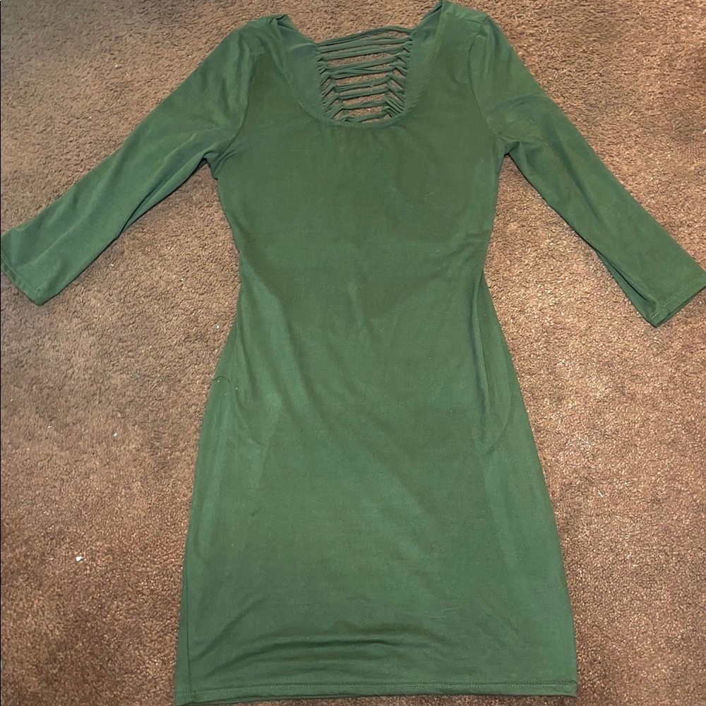 Green Body-con Dress 💚